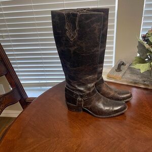 Sonora Double H Distressed leather harness tall riding